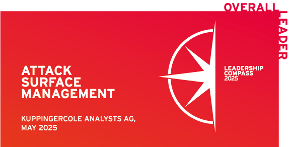 KuppingerCole Label rot: Attack Surface Management Overall Leader