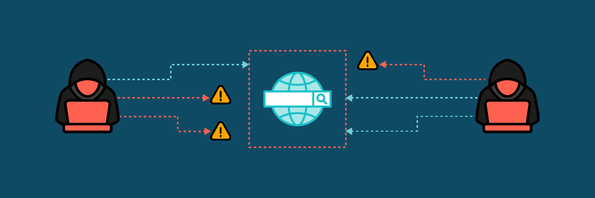 Blue Domain Hack graphic visualizing a subdomain takeover