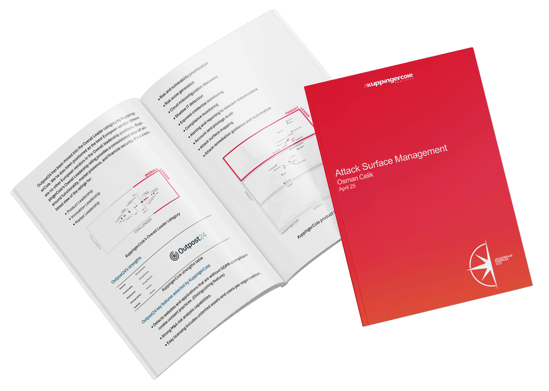 Mockup of KuppingerCole Leadership Compass for ASM 2025 - report free for download