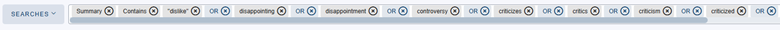 screenshot Setting our keyword search