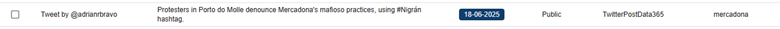 screenshot X users announcing protests against Mercadona for its labor practices 3