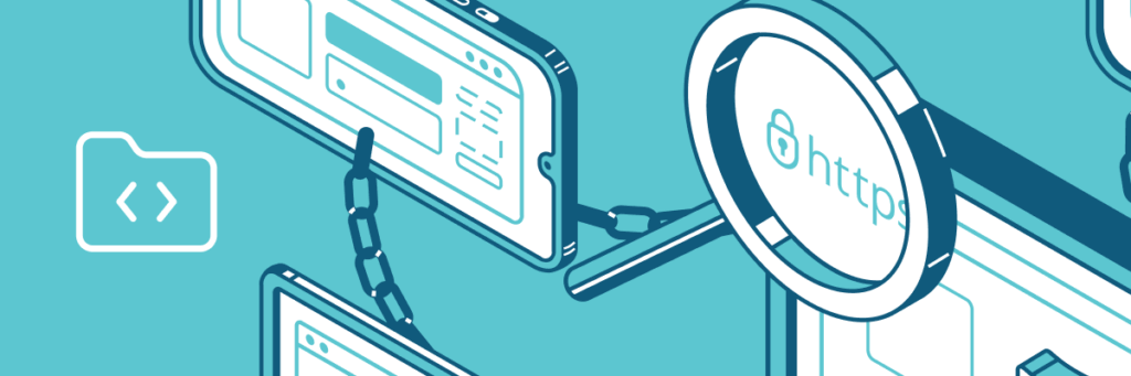 screens on teal background