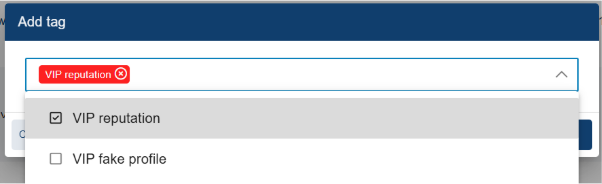 Selecting your tag in CompassDRP