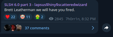 Screenshot FBI threat