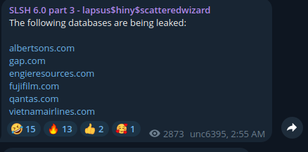 screenshot leak announcement
